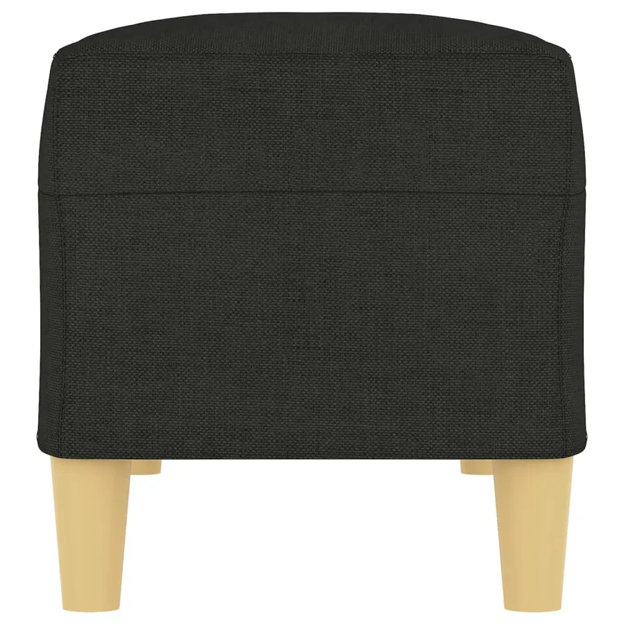 Banc Noir 100x35x41 cm Tissu - 4