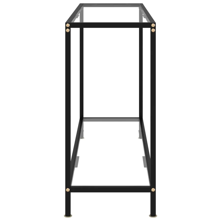 Table console Transparent 120x35x75 cm Verre trempé - 3