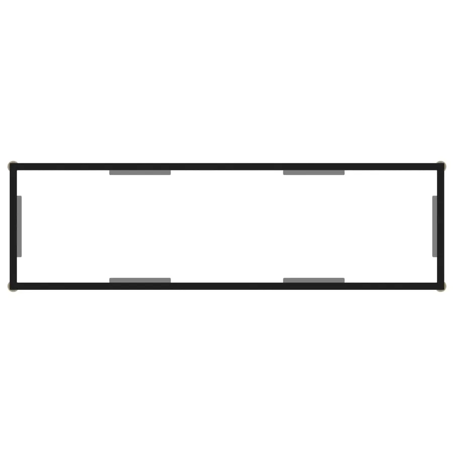 Table console Transparent 120x35x75 cm Verre trempé - 4