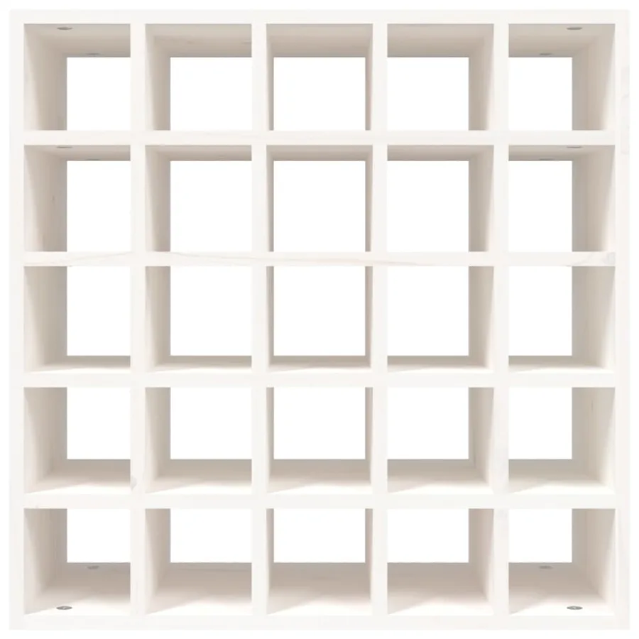 Cave à vin Blanc 56x25x56 cm Bois massif Pin - 4