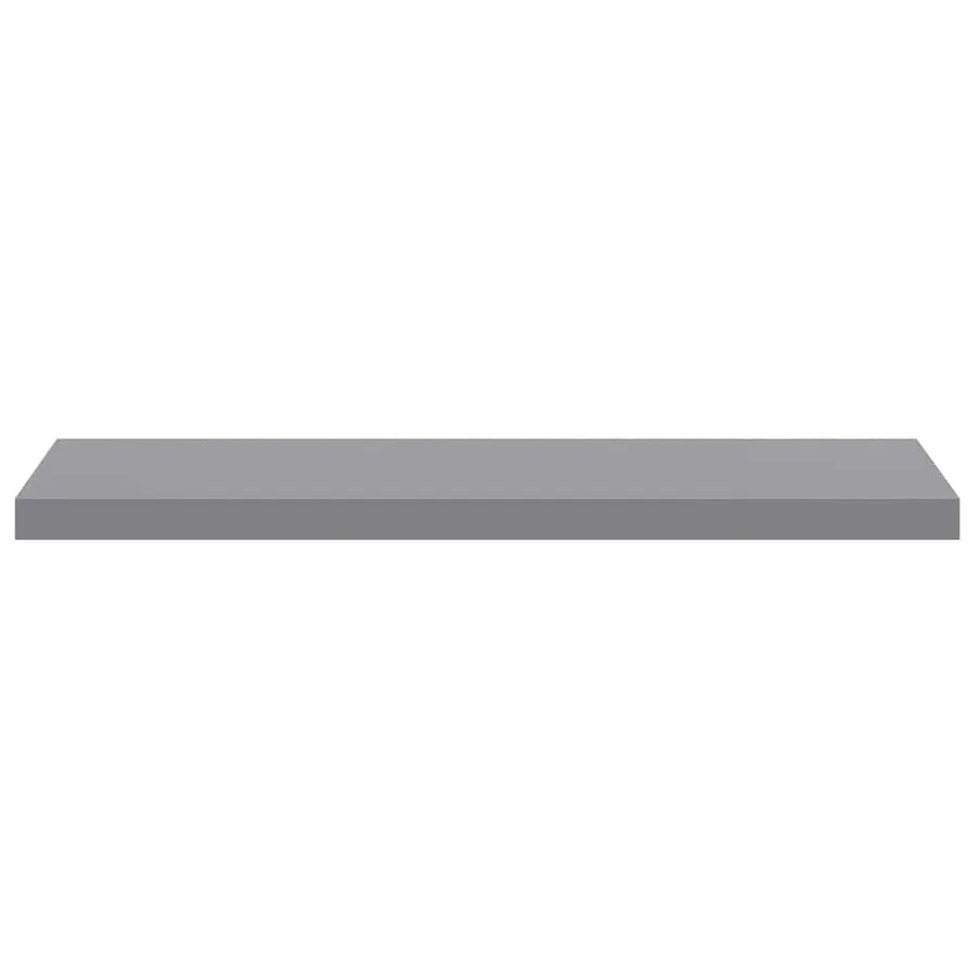 Étagères murales flottantes 2 pcs gris 90x23,5x3,8 cm MDF - 7