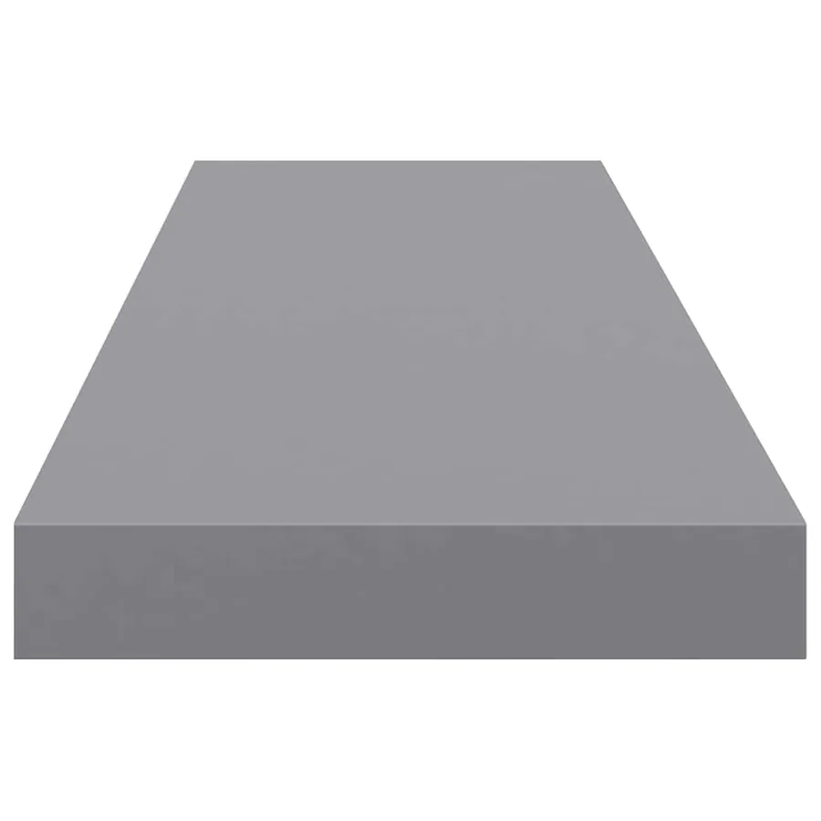 Étagères murales flottantes 2 pcs gris 90x23,5x3,8 cm MDF - 8