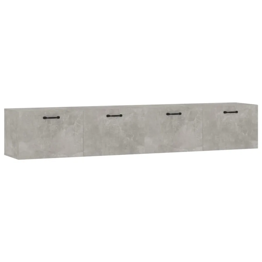 Armoires murales 2 pcs Gris béton 100x36,5x35 cm - 2