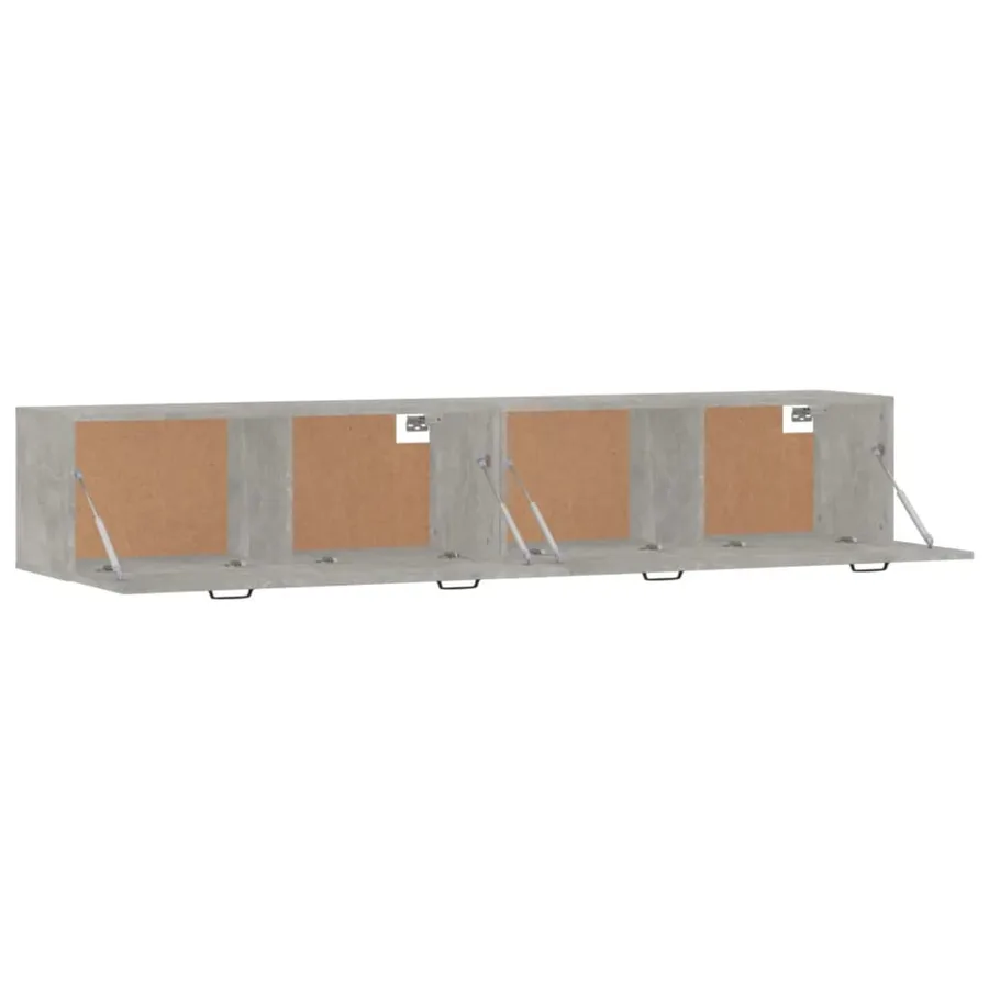 Armoires murales 2 pcs Gris béton 100x36,5x35 cm - 5