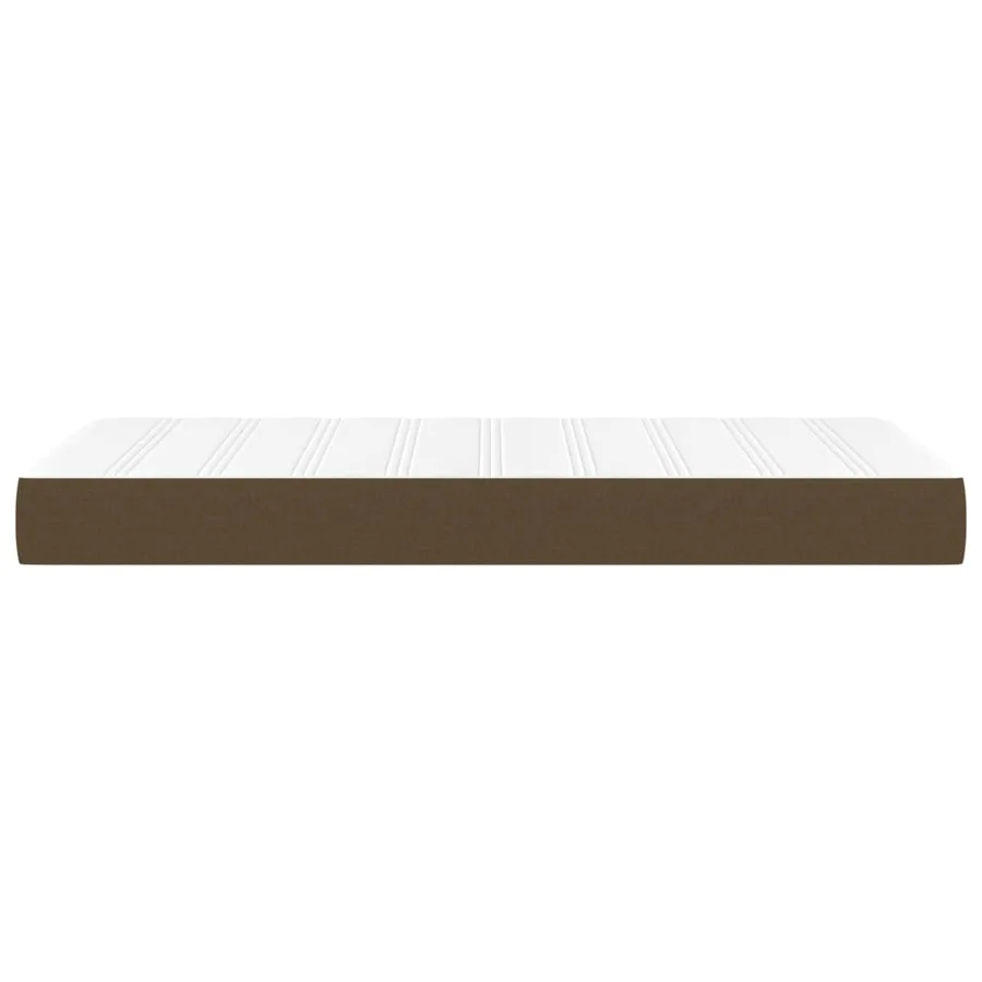 Matelas de lit à ressorts ensachés fermeté moyenne Marron foncé 100x200x20 cm - 4