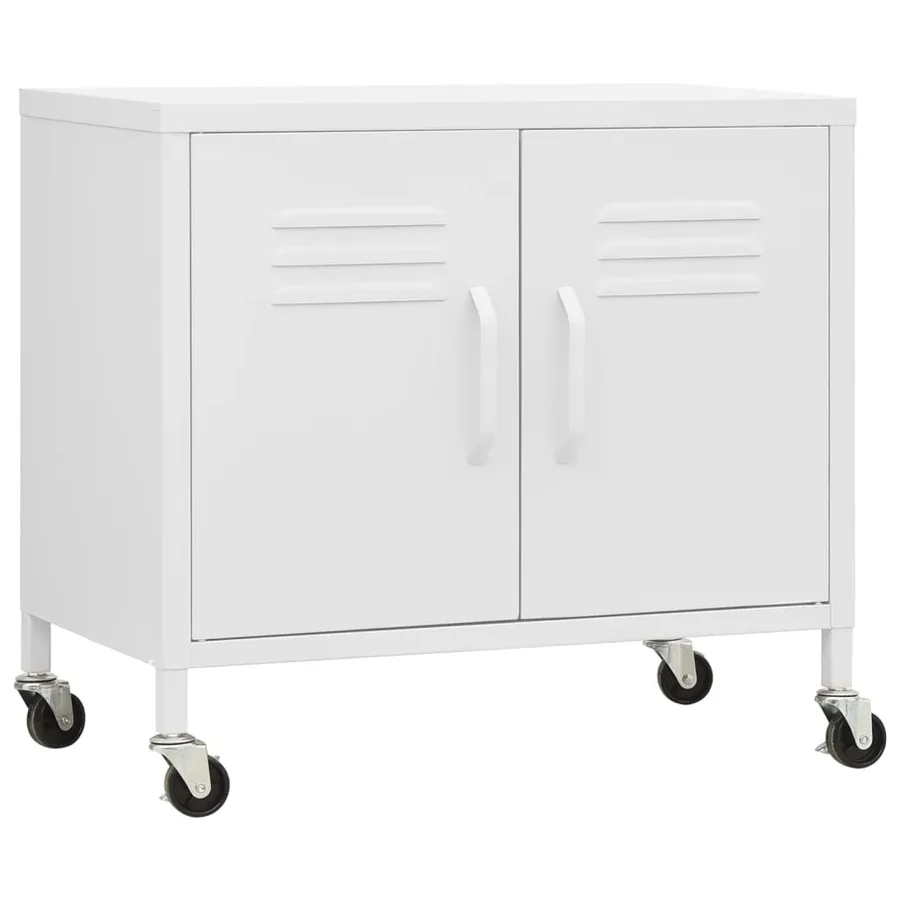 Armoire de rangement Blanc 60x35x56 cm Acier - 2