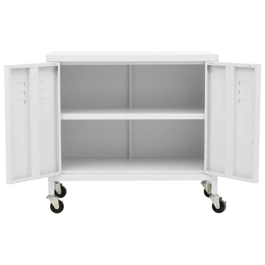 Armoire de rangement Blanc 60x35x56 cm Acier - 6
