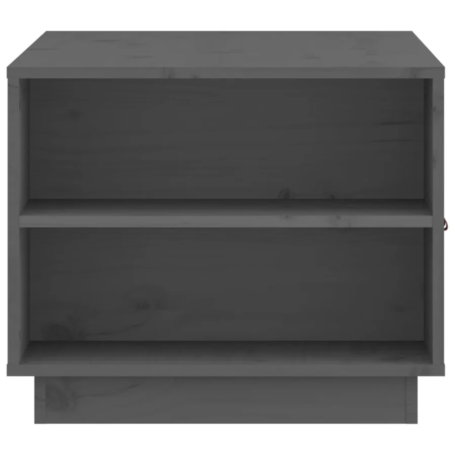 Table basse Gris 100x50x41 cm Bois massif de pin - 8