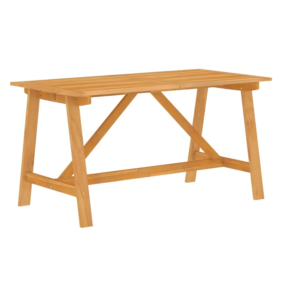 Ensemble à manger de jardin 5 pcs Bois d'acacia solide - 3