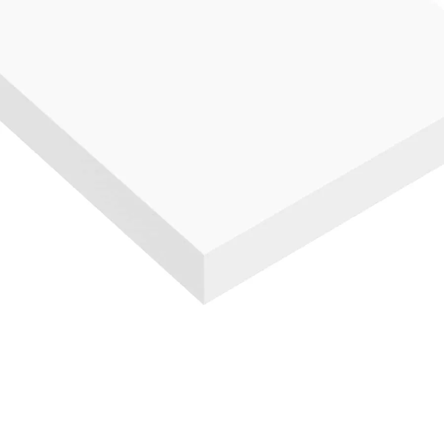 Étagères murales flottantes 2 pcs blanc 80x23,5x3,8 cm MDF - 12