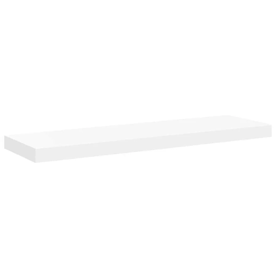 Étagères murales flottantes 2 pcs blanc 80x23,5x3,8 cm MDF - 6