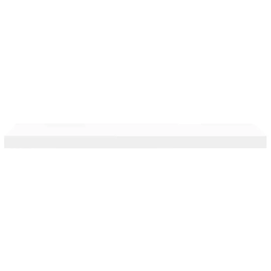 Étagères murales flottantes 2 pcs blanc 80x23,5x3,8 cm MDF - 7