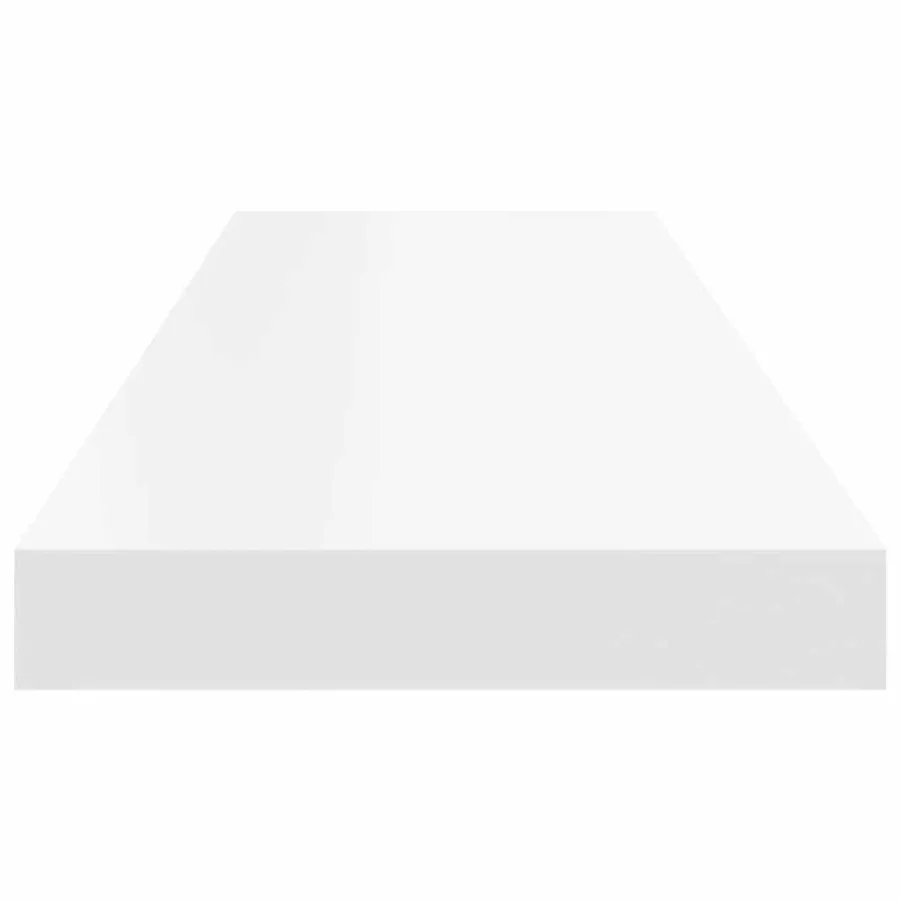 Étagères murales flottantes 2 pcs blanc 80x23,5x3,8 cm MDF - 8