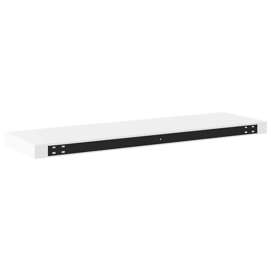 Étagères murales flottantes 2 pcs blanc 80x23,5x3,8 cm MDF - 9
