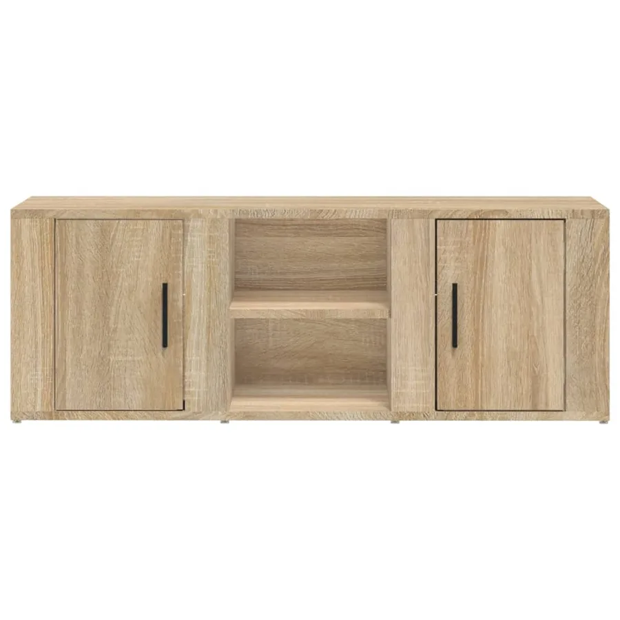 Meuble TV Chêne sonoma 100x31,5x35 cm Bois d'ingénierie - 5