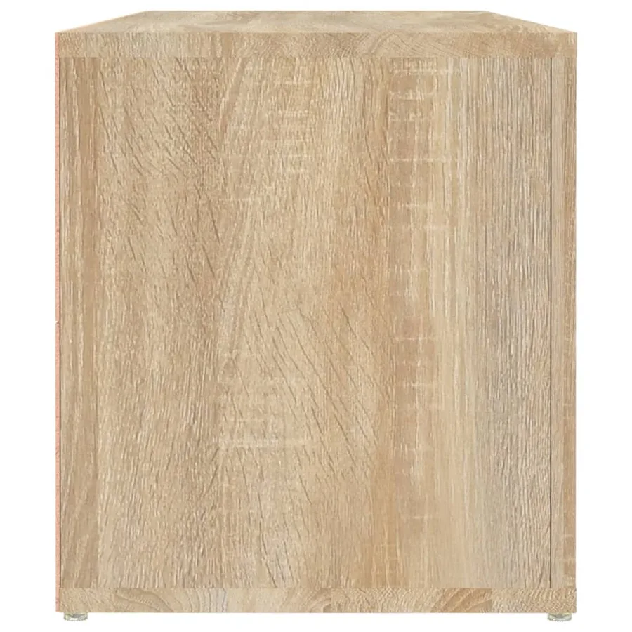 Meuble TV Chêne sonoma 100x31,5x35 cm Bois d'ingénierie - 6