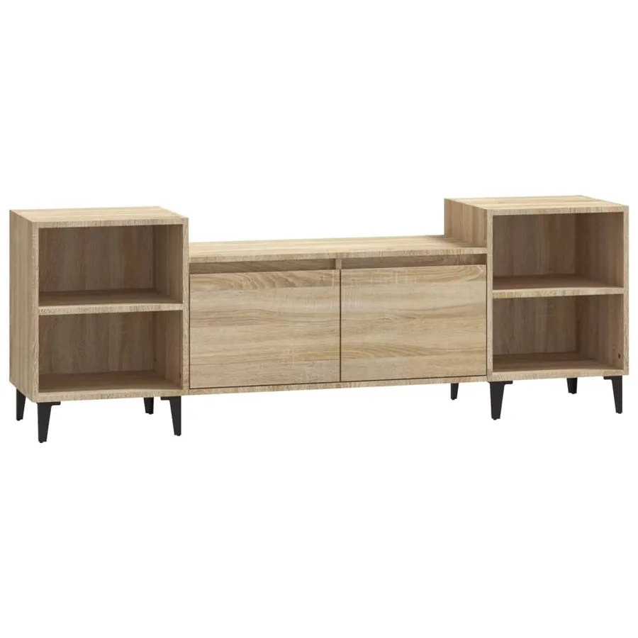 Meuble TV Chêne sonoma 160x35x55 cm Bois d'ingénierie - 2