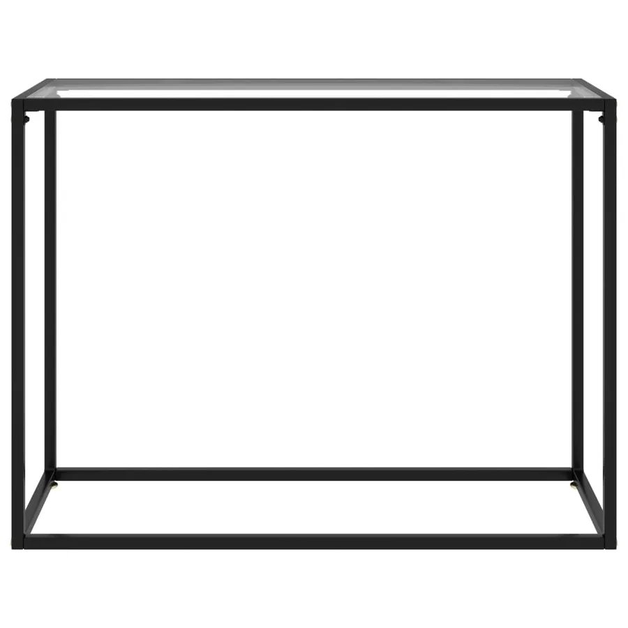Table console Transparent 100x35x75 cm Verre trempé - 2