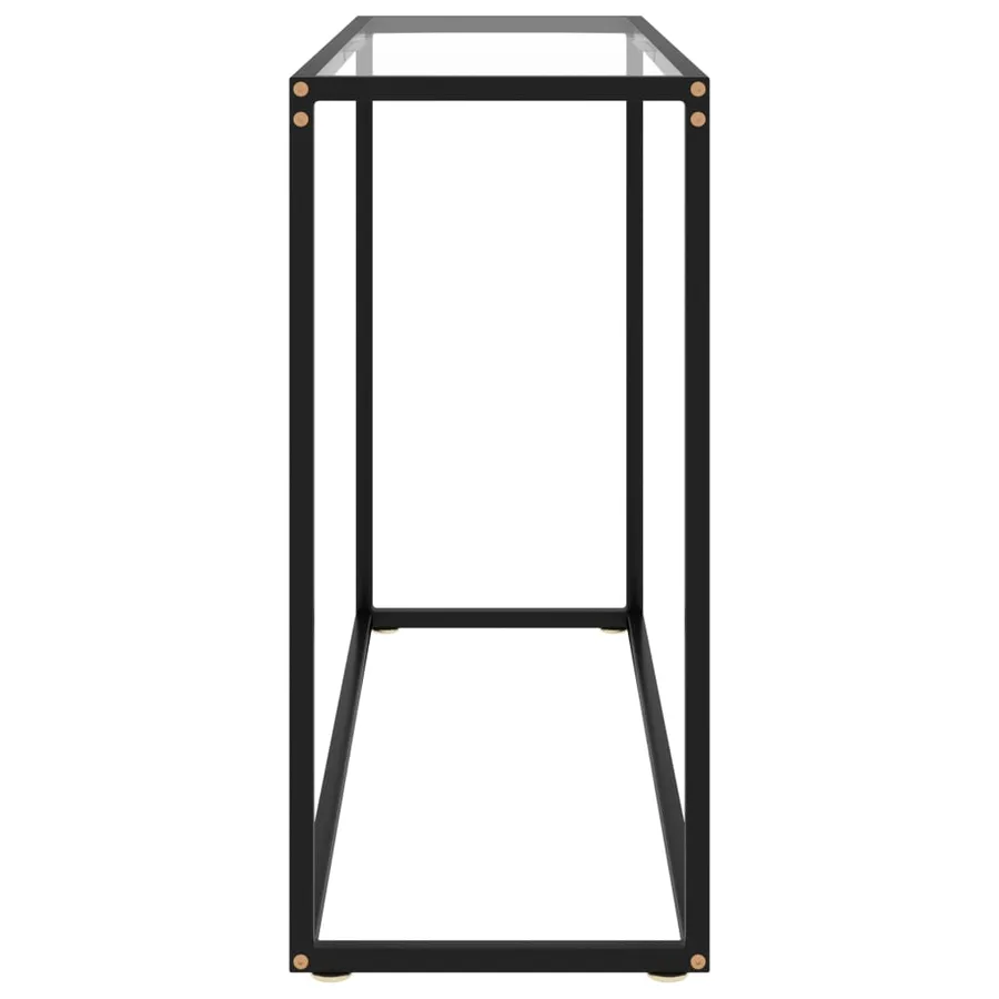 Table console Transparent 100x35x75 cm Verre trempé - 3