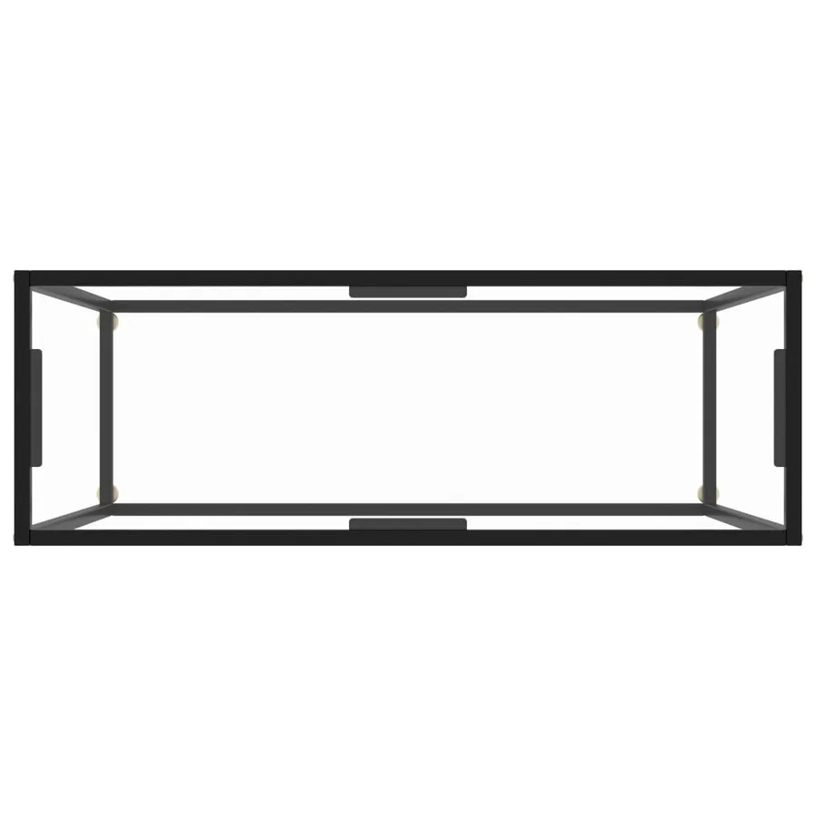 Table console Transparent 100x35x75 cm Verre trempé - 4