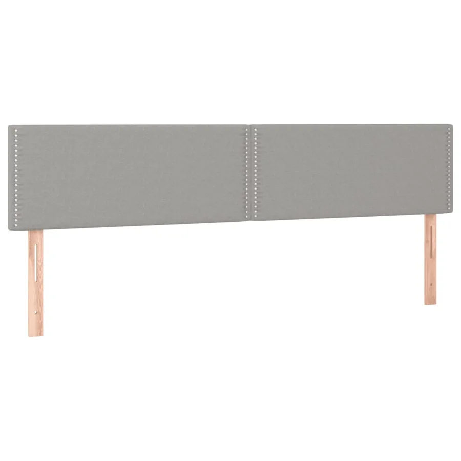 Sommier à lattes de lit et matelas et LED Gris clair 180x200 cm - 7