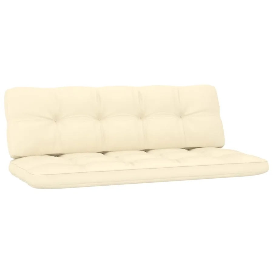 Salon de jardin 3 pcs avec coussins bois de pin imprégné - 4