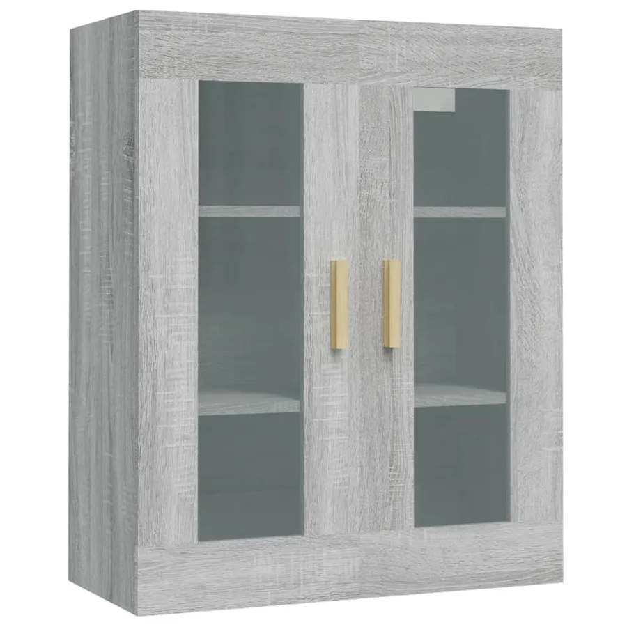 Armoire murale suspendue Sonoma gris 69,5x34x90 cm - 2