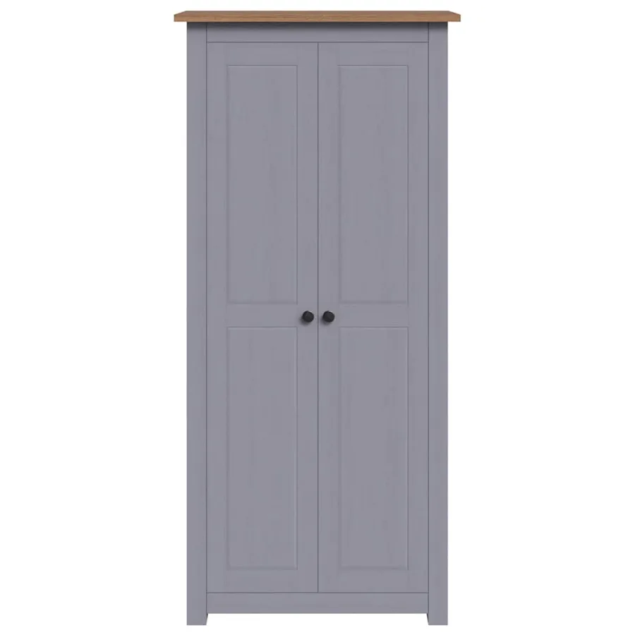 Garde-robe Gris 80x50x171,5 cm Pin massif Assortiment Panama - 5