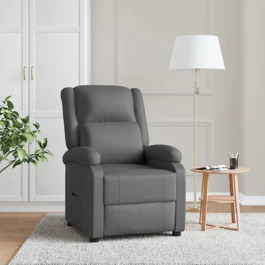 Fauteuil inclinable Gris Similicuir