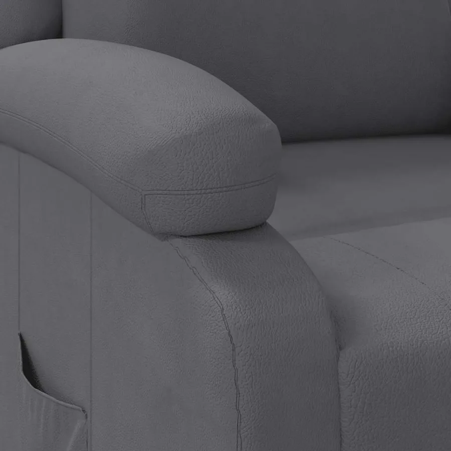 Fauteuil inclinable Gris Similicuir - 7