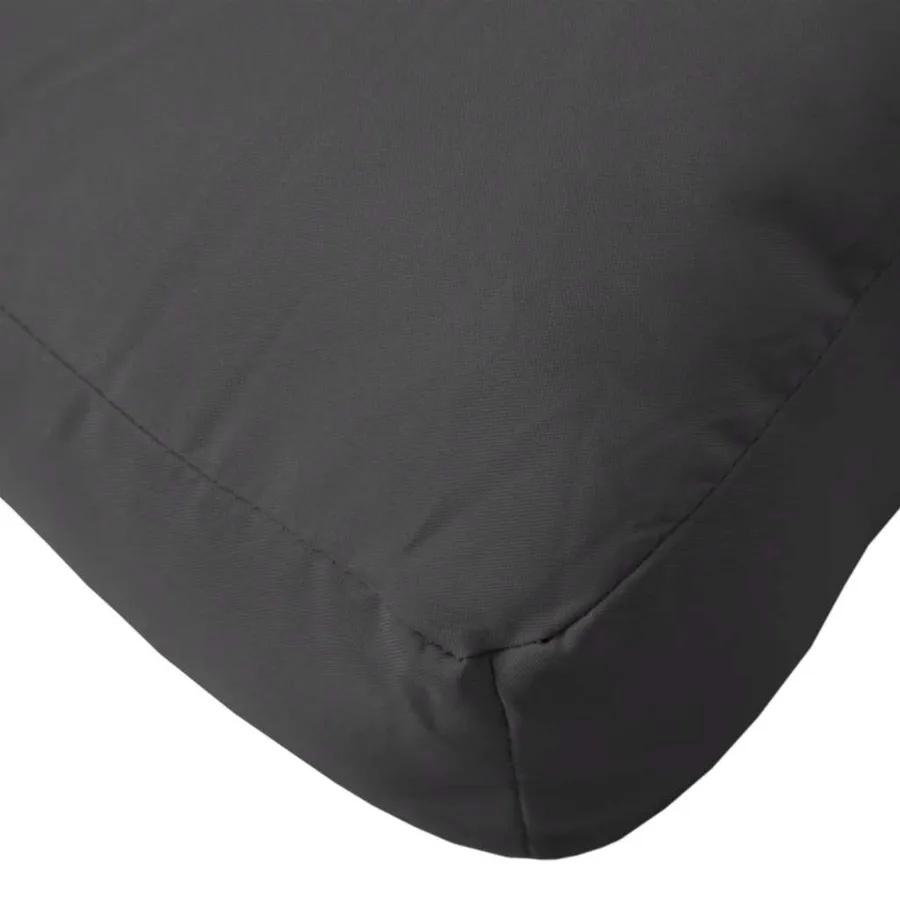 Coussins de palette lot de 2 noir tissu - 7