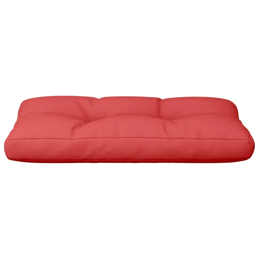 Coussin de palette rouge 70x40x12 cm tissu - 5