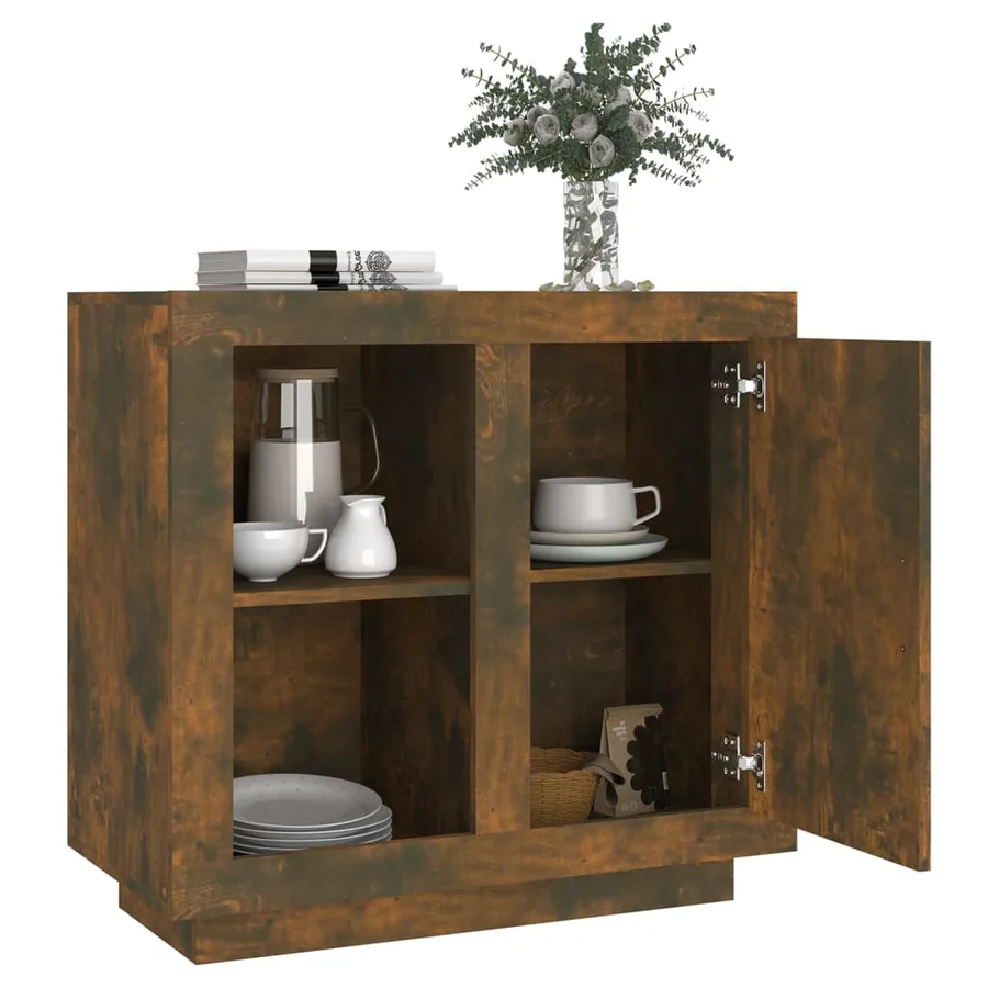 Buffet Chêne fumé 80x40x75 cm - 4