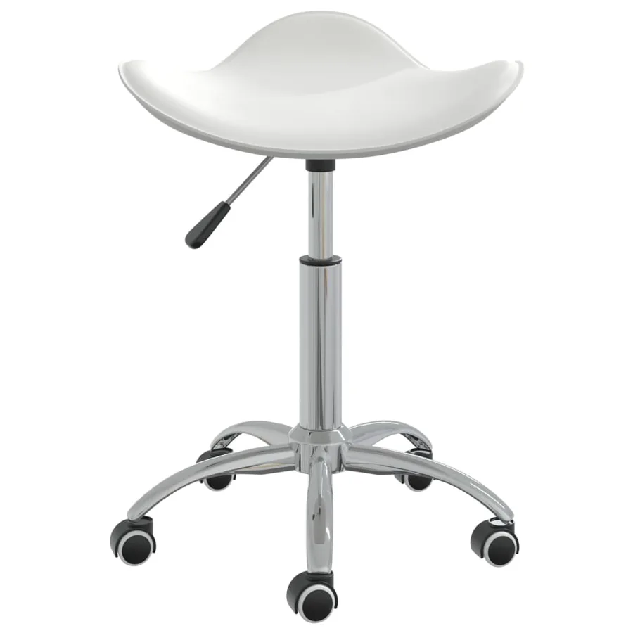 Chaise pivotante de salle à manger Blanc Similicuir - 2