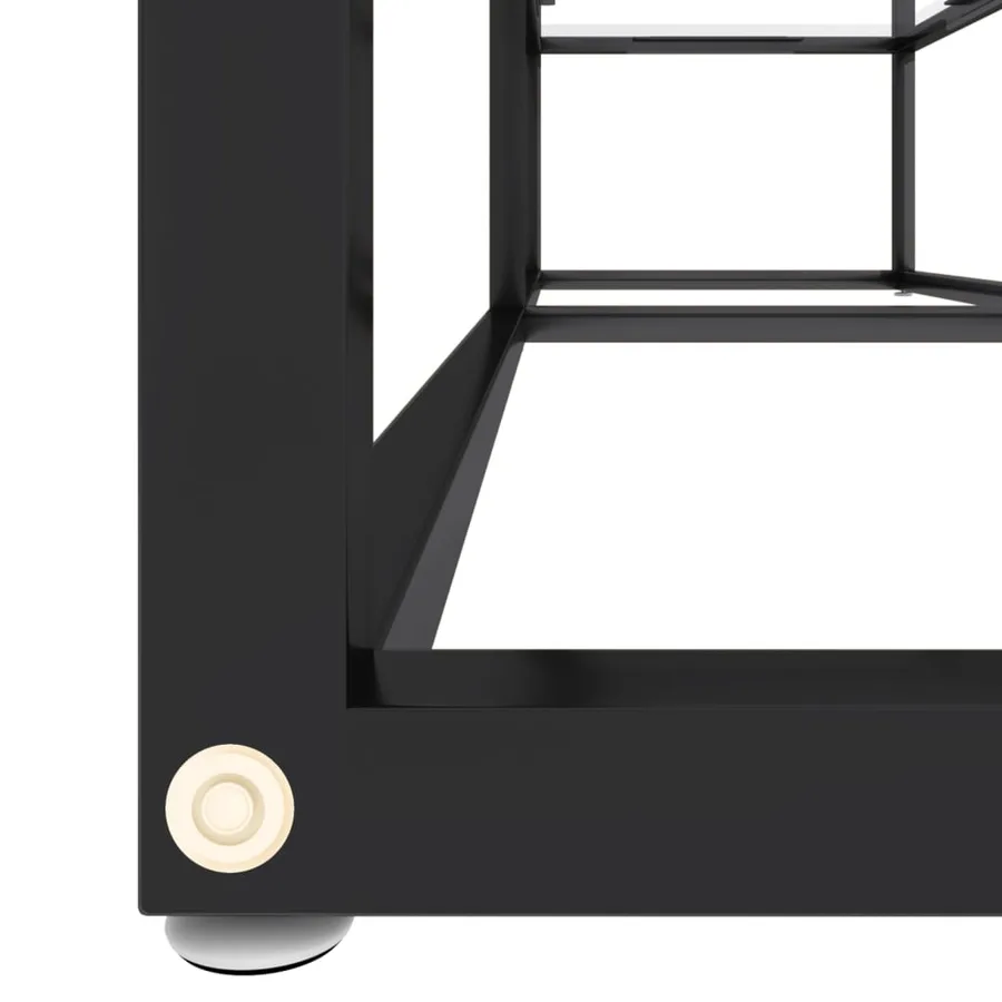 Meuble TV Transparent 140x40x40,5 cm Verre trempé - 5