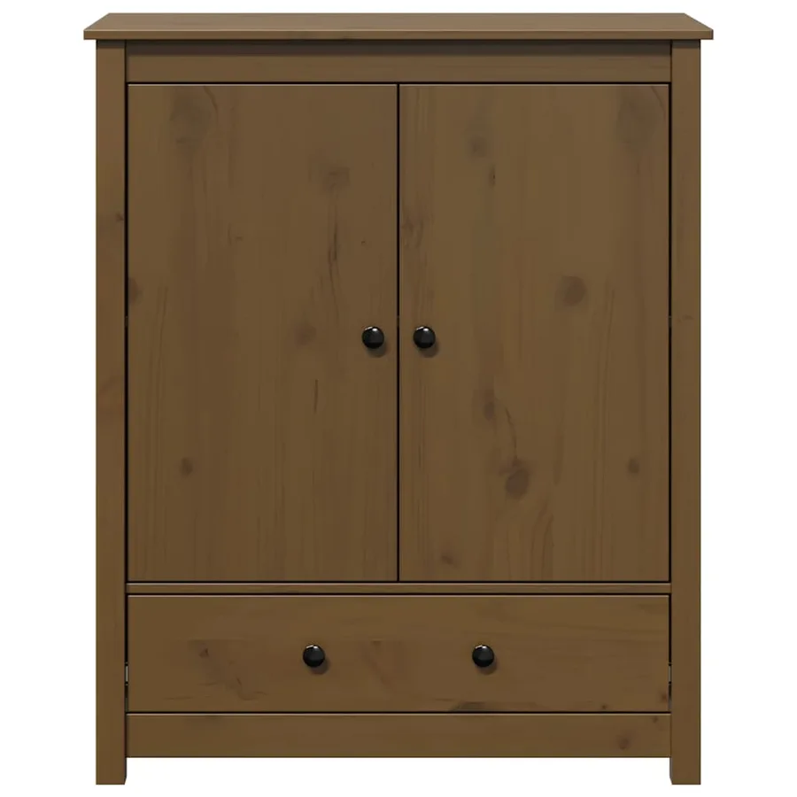 Buffet Marron miel 83x41,5x100 cm Bois massif de pin - 5