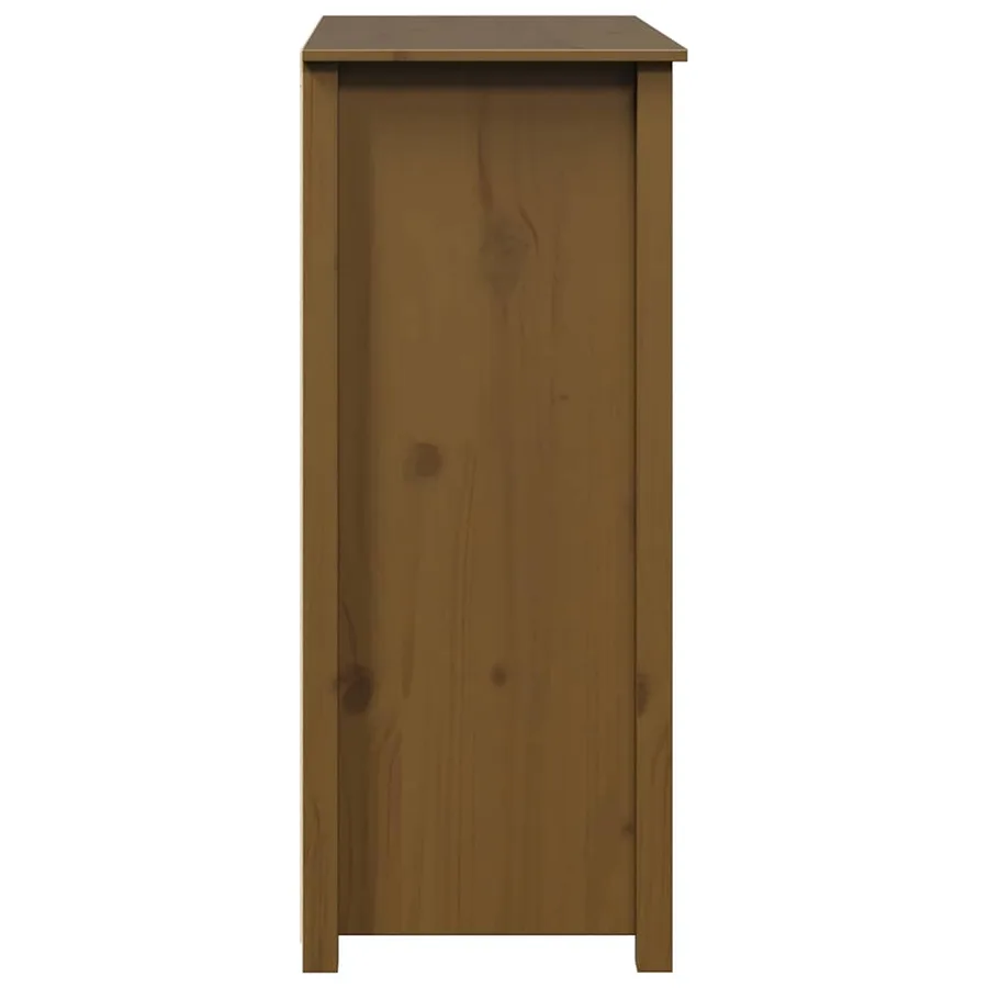 Buffet Marron miel 83x41,5x100 cm Bois massif de pin - 7