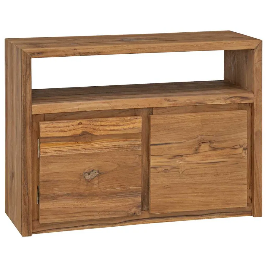 Buffet 80x30x60 cm bois de teck massif