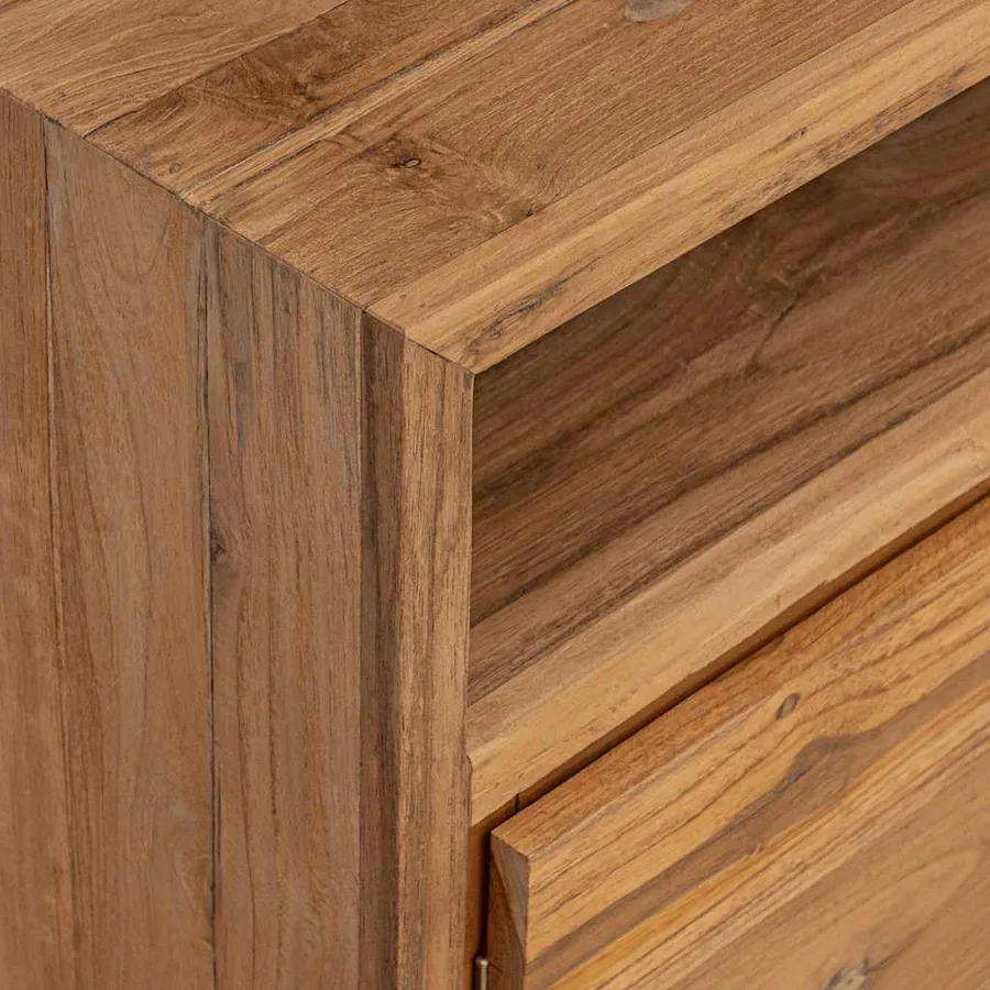 Buffet 80x30x60 cm bois de teck massif - 6