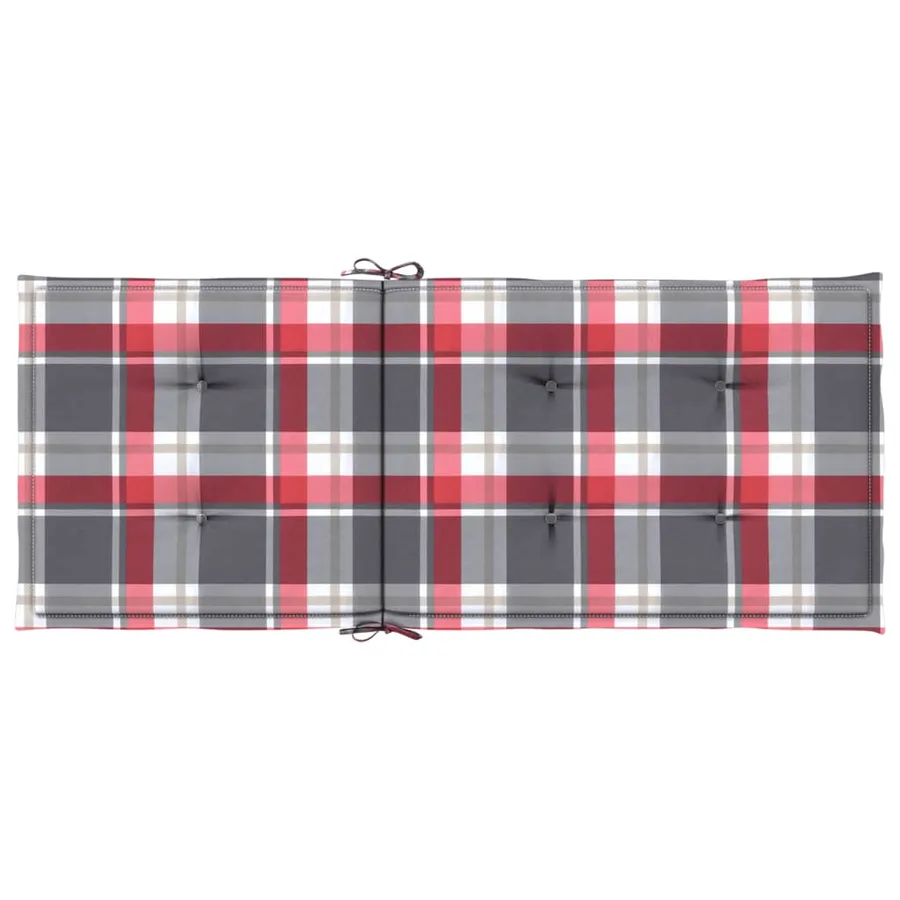 Coussins de chaise de jardin à dossier haut lot de 6 120x50x3cm - 7