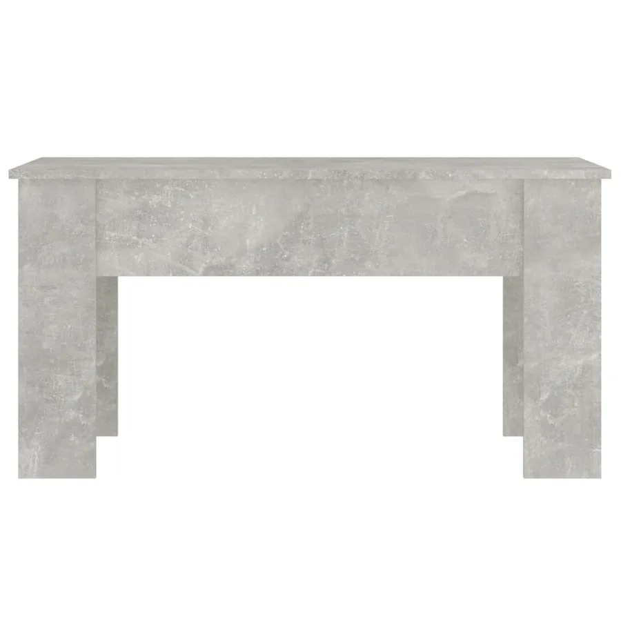 Table basse gris béton 101x49x52 cm bois d'ingénierie - 6