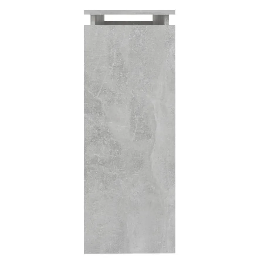 Table console gris béton 102x30x80 cm bois d'ingénierie - 4