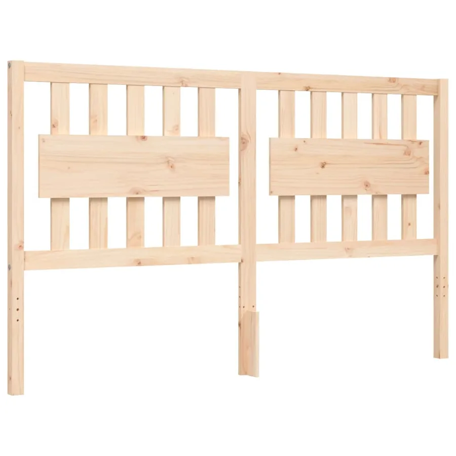 Cadre de lit sans matelas 160x200 cm bois massif de pin - 8