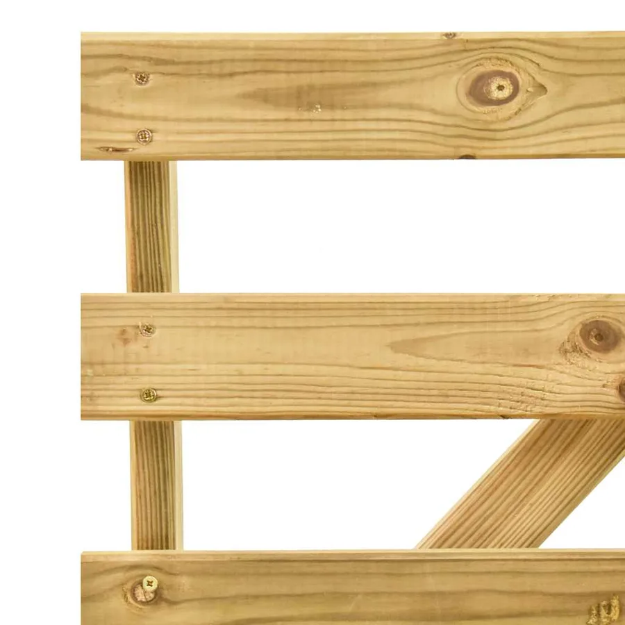Banc de jardin 120 cm Bois de pin imprégné - 6