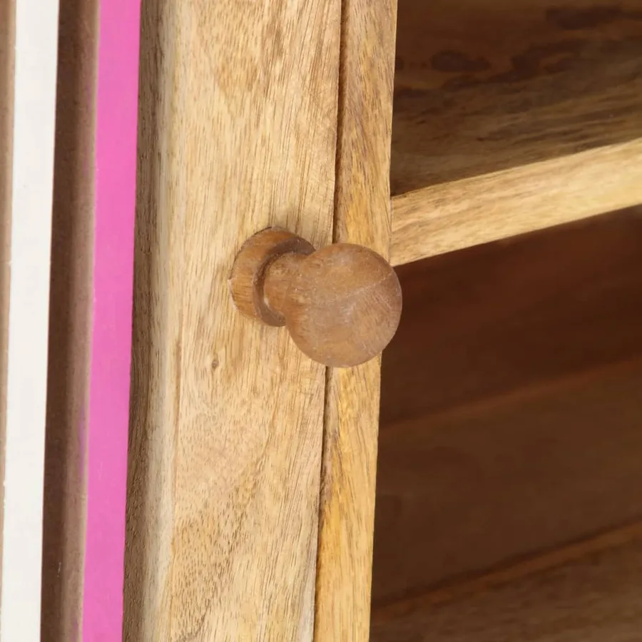 Meuble TV 120x30x40 cm Bois massif de manguier - 5