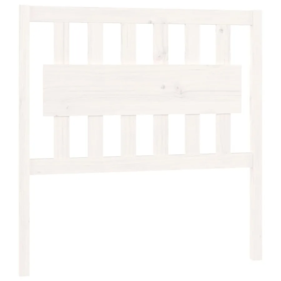 Tête de lit Blanc 95,5x4x100 cm Bois massif de pin - 2