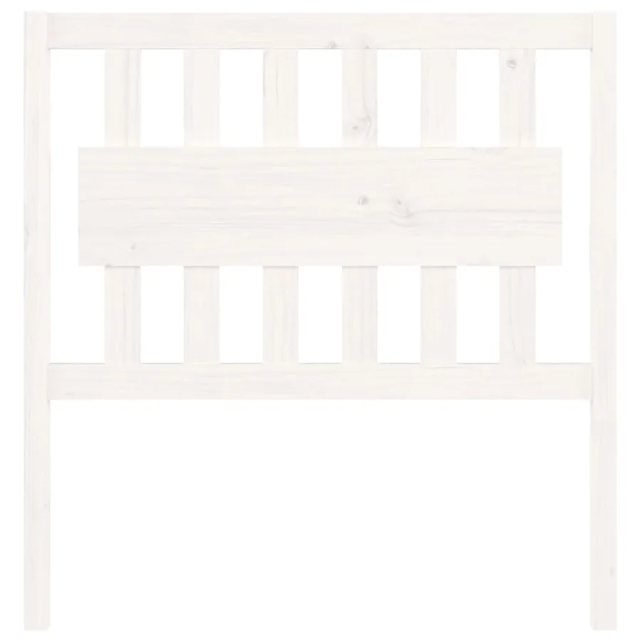 Tête de lit Blanc 95,5x4x100 cm Bois massif de pin - 3