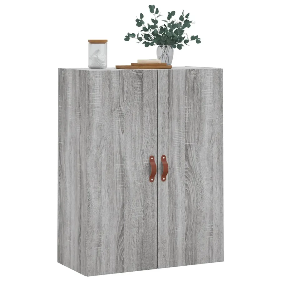 Armoire murale sonoma gris 69,5x34x90 cm - 4