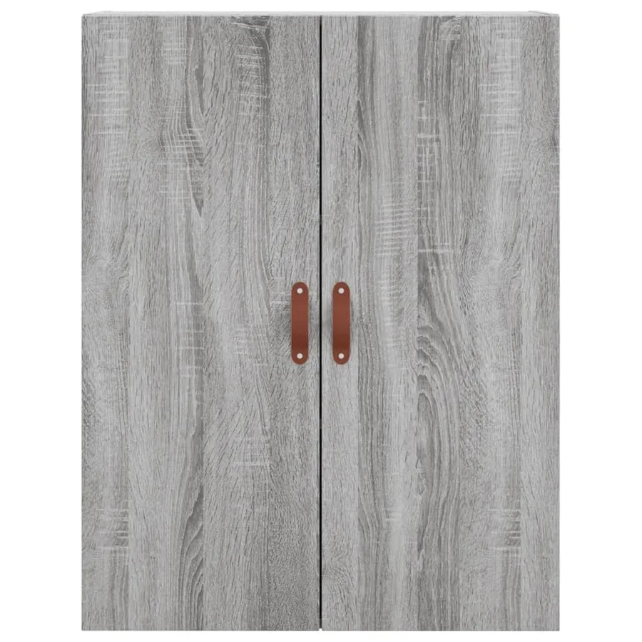 Buffet haut Sonoma gris 69,5x34x180 cm Bois d'ingénierie - 5