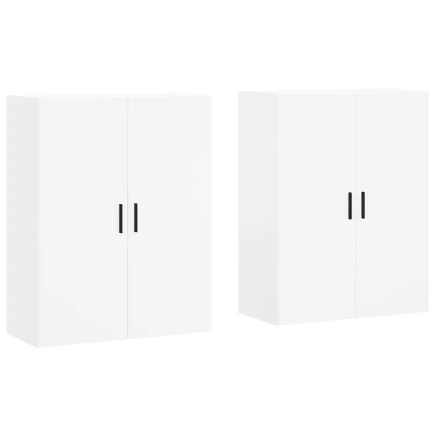 Armoires murales 2 pcs blanc 69,5x34x90 cm - 2